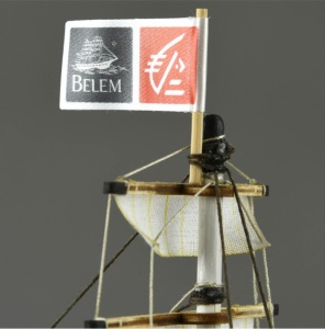 Navomodel de antrenament Belem Easy Kit - Model de nava din lemn cu vopsele, scara 1:160 - Artesania Latina - Img 6