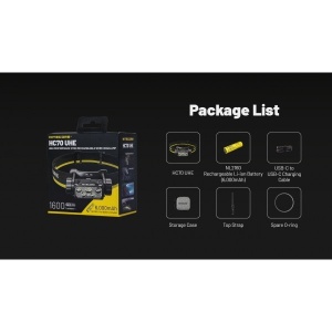 Nitecore HC70 UHE, Lanterna Frontala 1600 Lumeni - Img 24