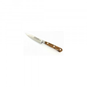 OL-1110-7 Cutit decojit fructe si legume, lungime 7cm, maner din lemn de maslin, Sabatier Authentique - Olive. - Img 2