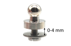 Parte inferioara cu surub M2,5 x 6 mm pentru sisteme fixare LOXX, diverse finisaje - Img 9