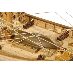Pinta - Caravela lui Columb 1492, Navomodel Amati, Scara 1:65 Lungime 45cm - Img 7