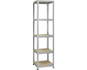 Raft metalic Avasco Strong Cube 45 x 45 x 176 cm, argintiu, 5 polite.