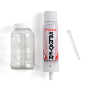 Recipient din sticla Preval Product Container pentru pulverizatorul Preval, 177 ml - Tandy Leather 2092-00 - Img 4