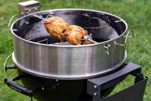 Rotisor pentru gratar pe carbuni de tip kettle Slow 'N Sear® SNS GRILLS de 56cm - Img 2
