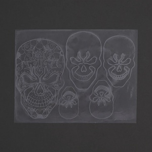 Sablon pielarie Skulls 2 - Tandy Leather SUA - Img 2