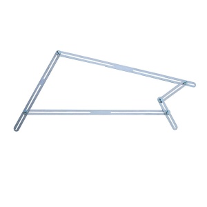 Sablon unghiular aluminiu pentru trepte Hedue cu 13 sine