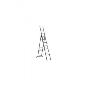 Scara tripla aluminiu universala adaptabila pe trepte 3x8 trepte - Img 1
