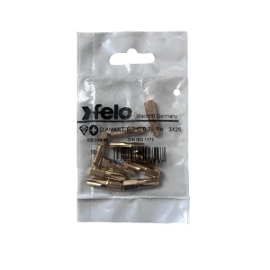 Set 10 biti Felo, seria Diamantati profil Philips, C6.3, PH3, 25mm - Img 1