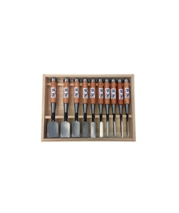 Set 10 dalti japoneze premium Mitsuhiro pentru tamplarie, Takagi - Img 2
