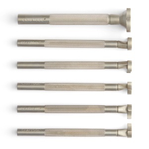 Set 6 stampile Craftool pentru modele cu solzi (Scale Pattern Stamp Set) - Tandy Leather 69065-00 - Img 3