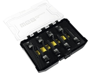 Set capete chei impact torx WGB TX30-TX80 1/2", 8 piese - Img 2