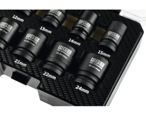 Set chei tubulare impact WGB 1/2", 10 piese - Img 2
