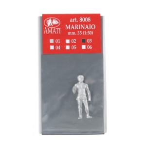 Set de 6 figurine metalice ofiter si marinari pt navomodele / hobby, 35mm, Amati Italia - Img 9