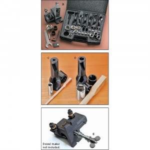 Set de baza fabricare dibluri mari lemn Veritas Tools. - Img 10