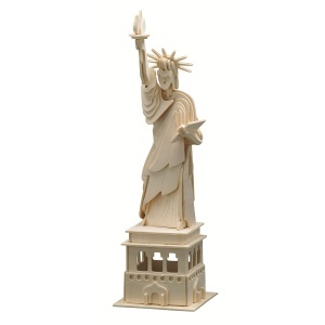 Set de constructie din lemn „Statuia Libertatii” debitat cu laser Pebaro