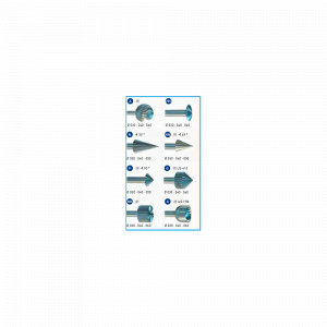 Set freze A/HH/N/NN/P/Q/RR/S "1235" SUPER Q, pentru bijutieri, Niqua