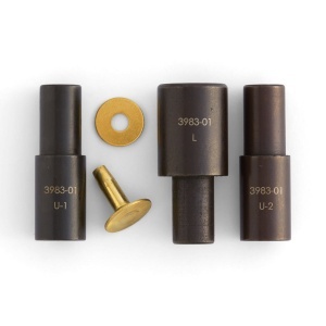 Set matrite pentru nituri cu piulita pentru presa manuala, pentru nituri decorative - Tandy Leather 3984-00 - Img 5