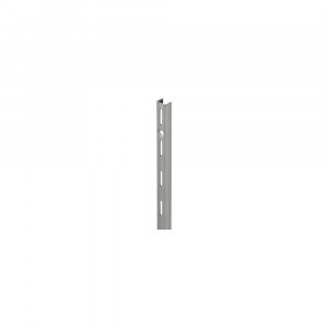 Sina simpla de perete Dolle Single Slot 995mm, argintie, pentru rafturi modulare - Img 1