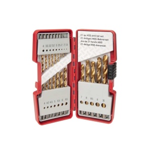 SKIL 2610S00918 set 21 burghie HSS, varf de 135°, pentru gaurire in otel, lemn si plastic - Img 2