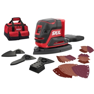 SKIL 3720 FB, Slefuitor compact brushless cu acumulator (doar corpul) SR1E3720FB, 10500 rpm, + geanta si accesorii - Img 1