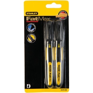 Stanley 0-47-312, Set 2 markere negre Fatmax, permanente cu varf subtire - Img 3