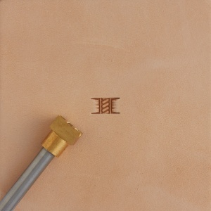 Stanta de embosare din alama, model impletitura cos cu franghie (Rope Basket Weave) - Tandy Leather 8900-17 - Img 4