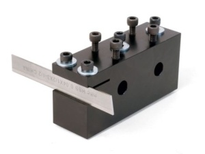 Suport pentru scule multiple cu taiere laterala din spate, 10mm, pentru strung Sherline - Img 2