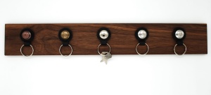 Suport prindere brelocuri chei cu sistem de fixare LOXX , Wood Walnut - Img 2