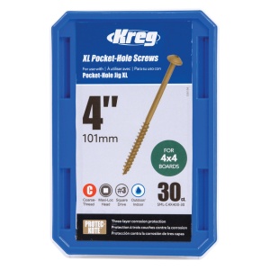 Șuruburi Kreg Pocket-Hole XL 101 mm, Protec-Kote, filet grosier, Maxi-Loc - Img 4