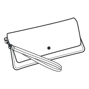 Tipar hartie portofel wristlet Addison (Addison Wristlet) - Tandy Leather 56410-00