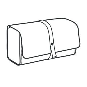 Tipar hartie trusa de toaleta Tacoma (Tacoma Dopp) - Tandy Leather 56426-00