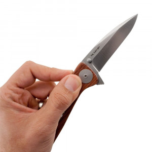 TWI24-CP Briceag Twitch XL Drop Point, Satin, Maner lemn, SOG - Img 8