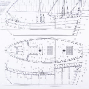 1011 Planuri constructie navomodel Amati Nina, 1492 - Img 3
