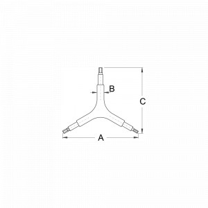 1606 Chei locas hexagonale, 2 x 2.5 x 3 pentru bicicleta, Unior - Img 2