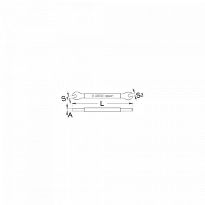 1633/2P Cheie de spite bicicleta 3.3 si 3.45mm, Unior - Img 2