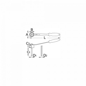 1671.7/2BI TRUVATIV Cheie ptr. ax pedalier cu maner, Unior - Img 2