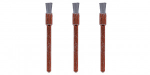 532 Set 3 perii otel inoxidabil 3,2 mm pt. slefuire, Dremel - Img 2