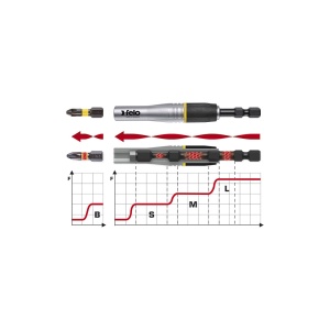 Adaptor portbit IMPACT, Felo, prindere E6.3, 95mm, Blister - Img 3