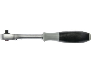 Antrenor cu clichet reversibil WGB 1/4" 140 mm, crom-vanadiu, cu pârghie de inversare - Img 2