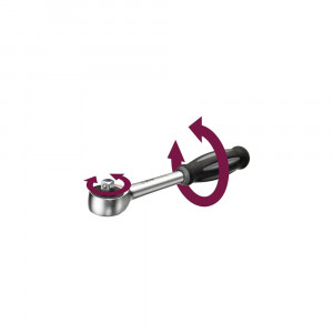 Antrenor cu clichet WGB 1/2" 390mm, 60 dinți, mner rotativ, crom-vanadiu, Ius Brasov - Img 1