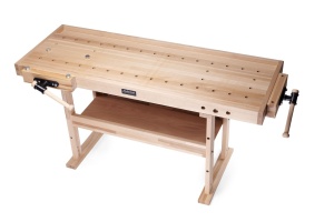 Banc de tamplarie RAMIA Diamond 1800 COMBO din fag, cu dulap si accesorii - Img 5