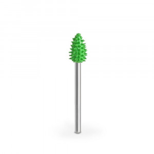Biax sculptura lemn SABURR - Cap 1/8" forma flacara aspru - Img 1