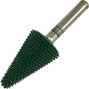 Biax sculptura lemn SABURR - cap conic, tija Ø6 mm, 35 x 19 mm