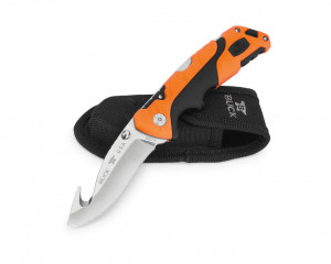 Briceag de vanatoare Buck Pursuit Pro Large 0660ORG-B cu carlig, otel S35VN, maner Versaflex portocaliu, Lockback - Img 2