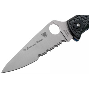 Briceag Endura® 4 Lightweight Thin Blue/Red Line, Spyderco - Img 4