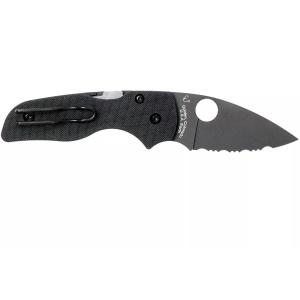 Briceag Lil' Native® G-10 negru / lama neagra, Spyderco - Img 8