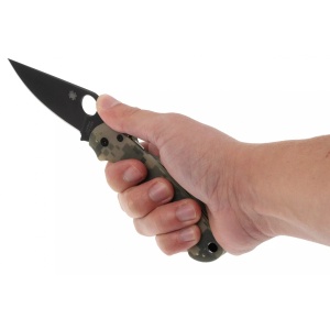 Briceag Para Military™ 2 G-10 Digital Camo lama neagra, Spyderco - Img 5