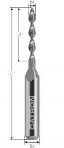 Burghiu de carbura, Datron 0068233L, 3.3x6.0mm - Img 2