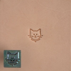 Cap de stanta de embosare 2D Craftool Mini, model pisica (Cat) - Tandy Leather 8839-00