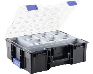 Cutie pentru scule cu organizator industrial 8 compartimente 440 x 144 x 355 mm
